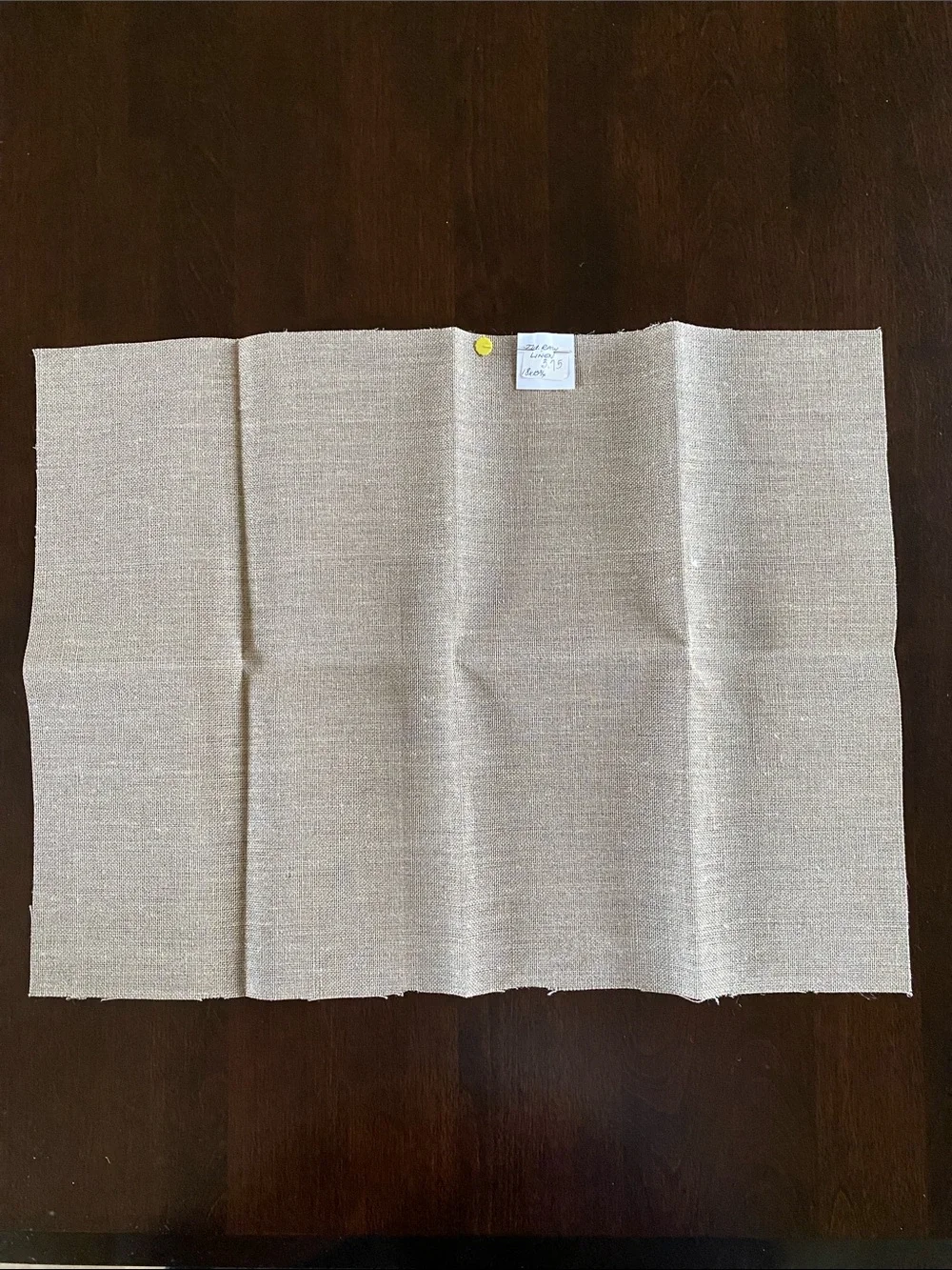 27 Count Raw Linen Fabric
